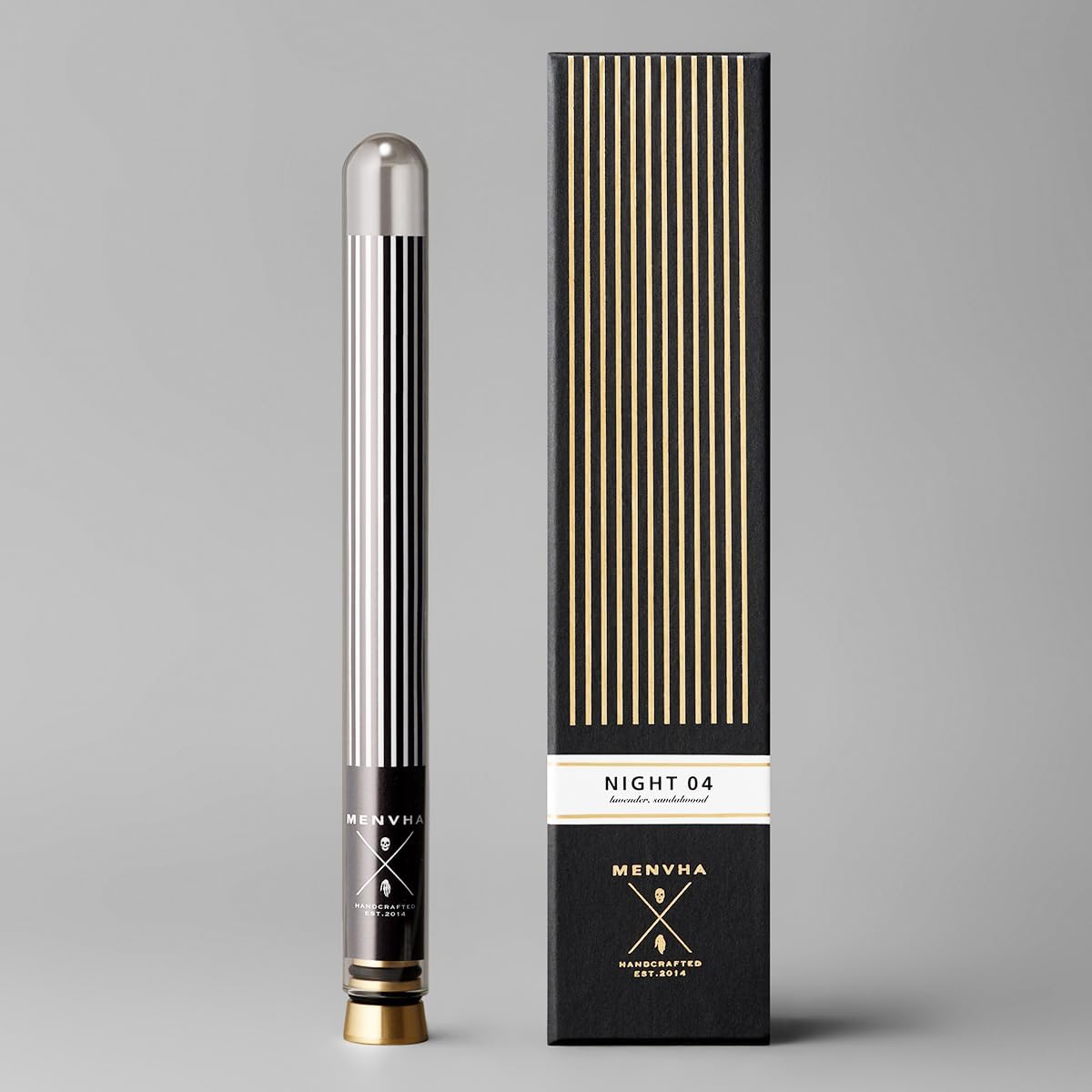Japanese Incense Sticks with Brass Holder - Lavender Night Series 30 Sticks