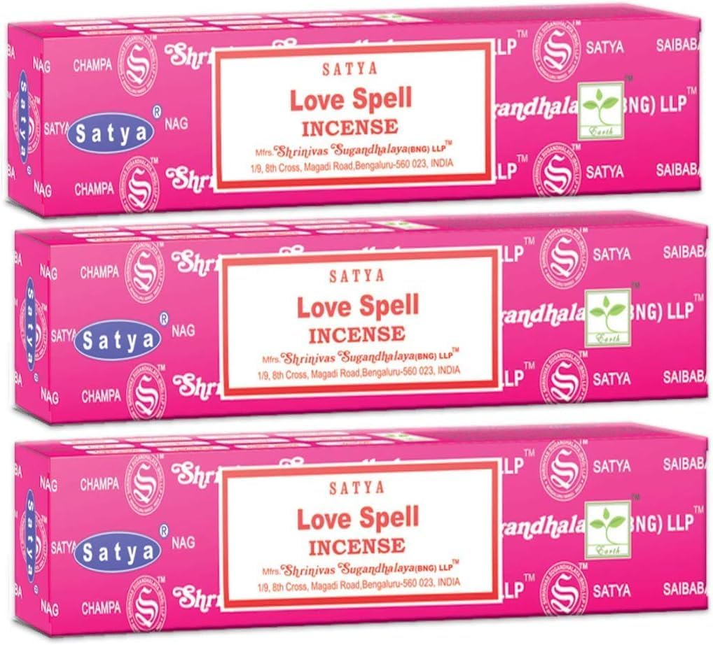 3 Packs Original Satya Nag Champa Incense Sticks 15g Box