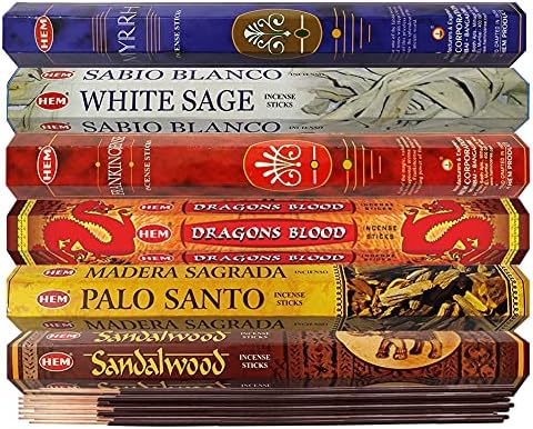 Hem Incense Sticks Variety Pack with Holder