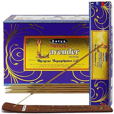 Natural Lavender Incense Sticks and Holder Bundle