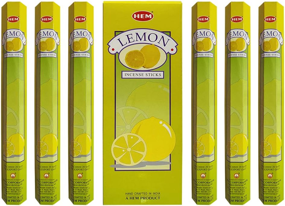 Lemon Incense Sticks and Holder Bundle