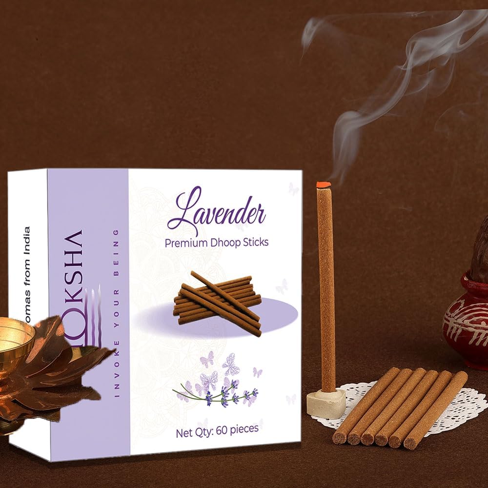VIMOKSHA Dhoop Incense Stick 100 Pack with Stand