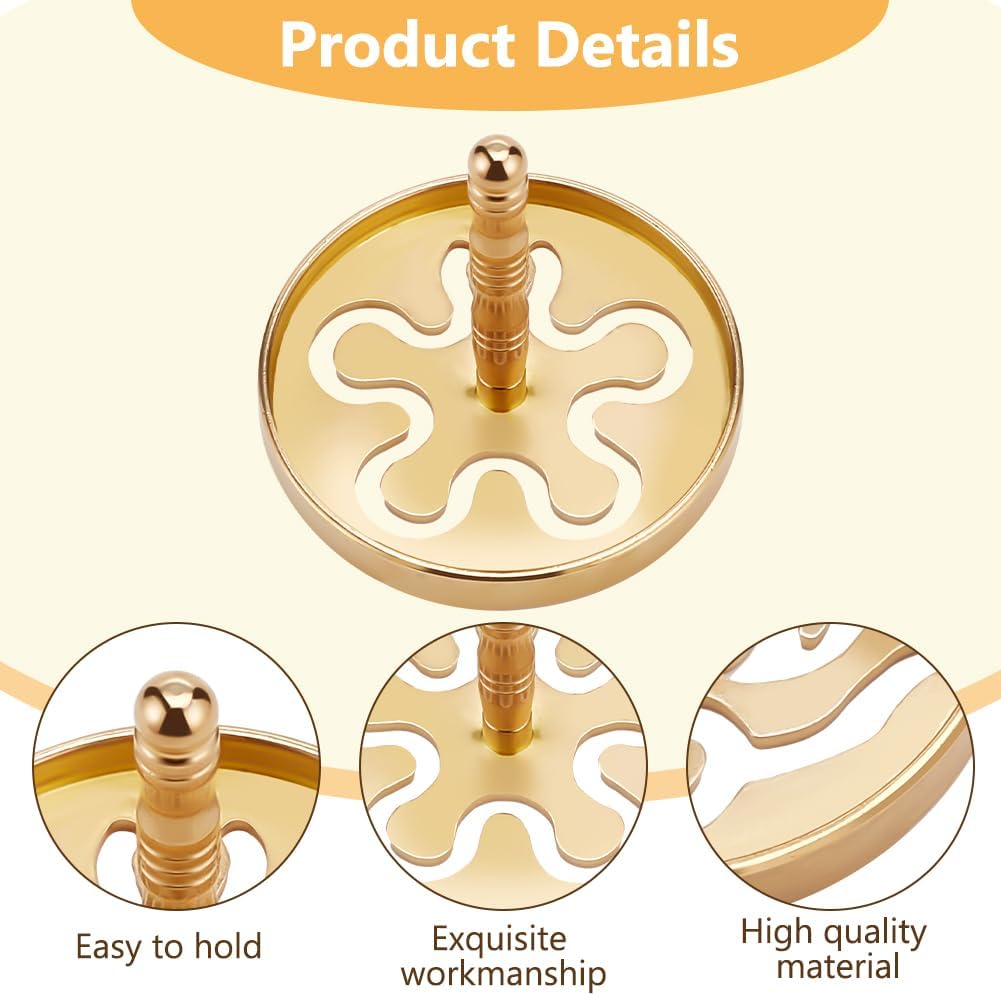 WEBEEDY 3 Pcs Brass Incense Press Set for DIY Home Fragrance