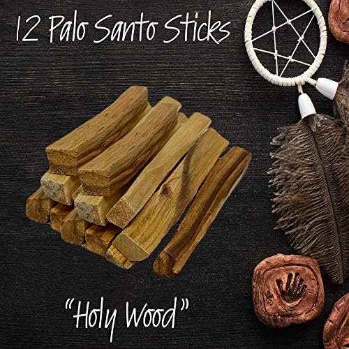 HIPFREE Palo Santo Sticks 12-Pack Holy Wood for Cleansing