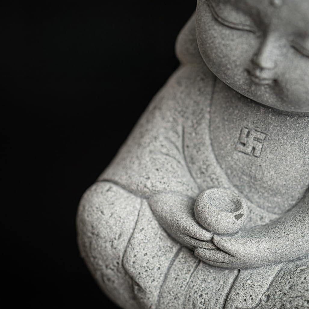 Buddha Incense Holder - Sakyamuni Blue Sandstone Burner