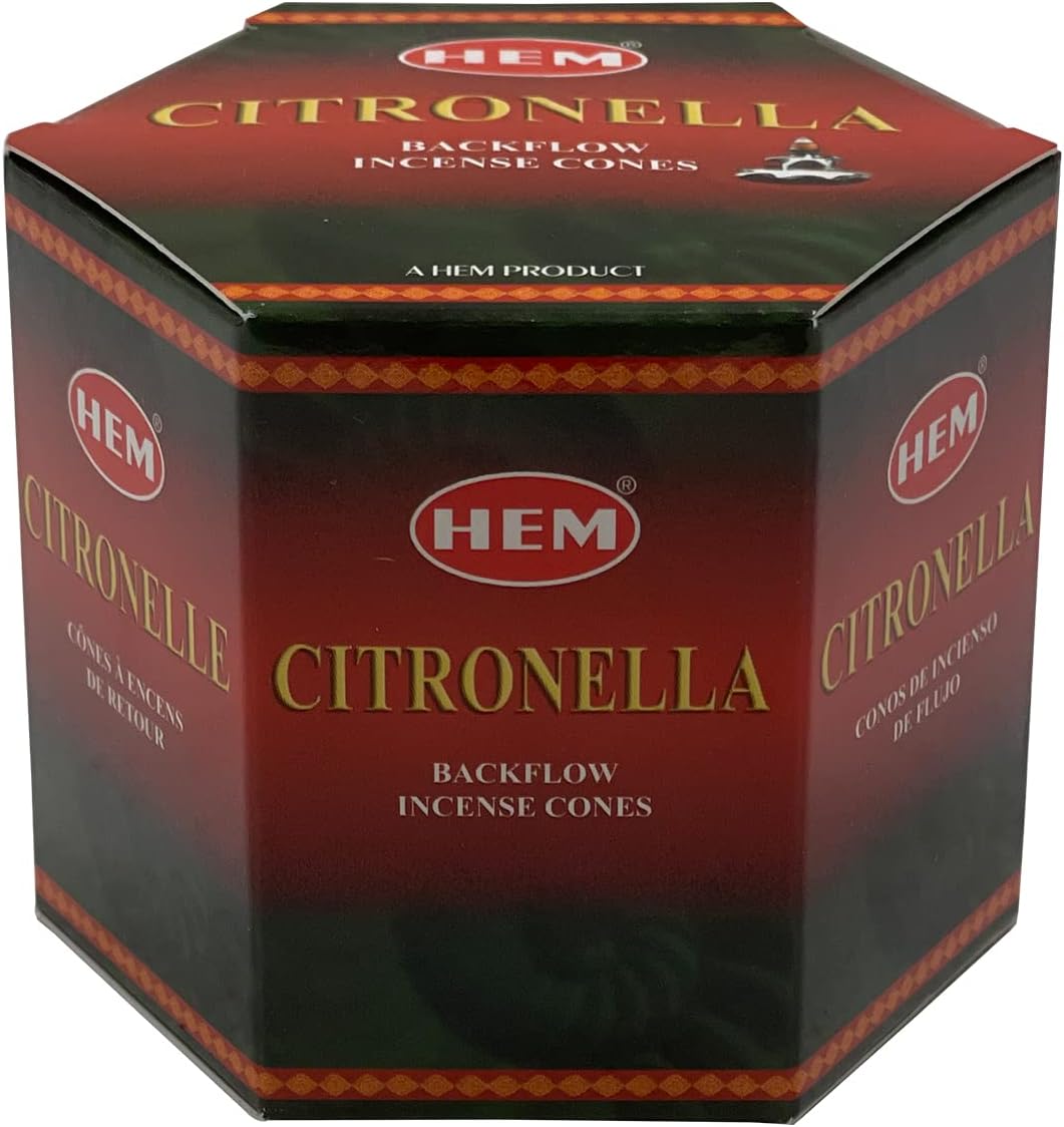 Citronella Backflow Incense Cones for Aromatic Waterfall Fountain