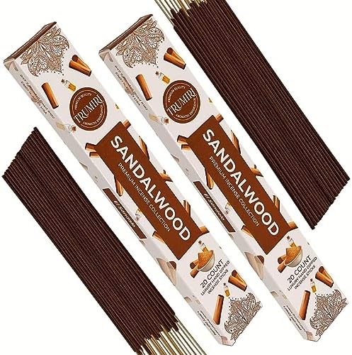 Sandalwood Incense Sticks - Dual Pack of 20