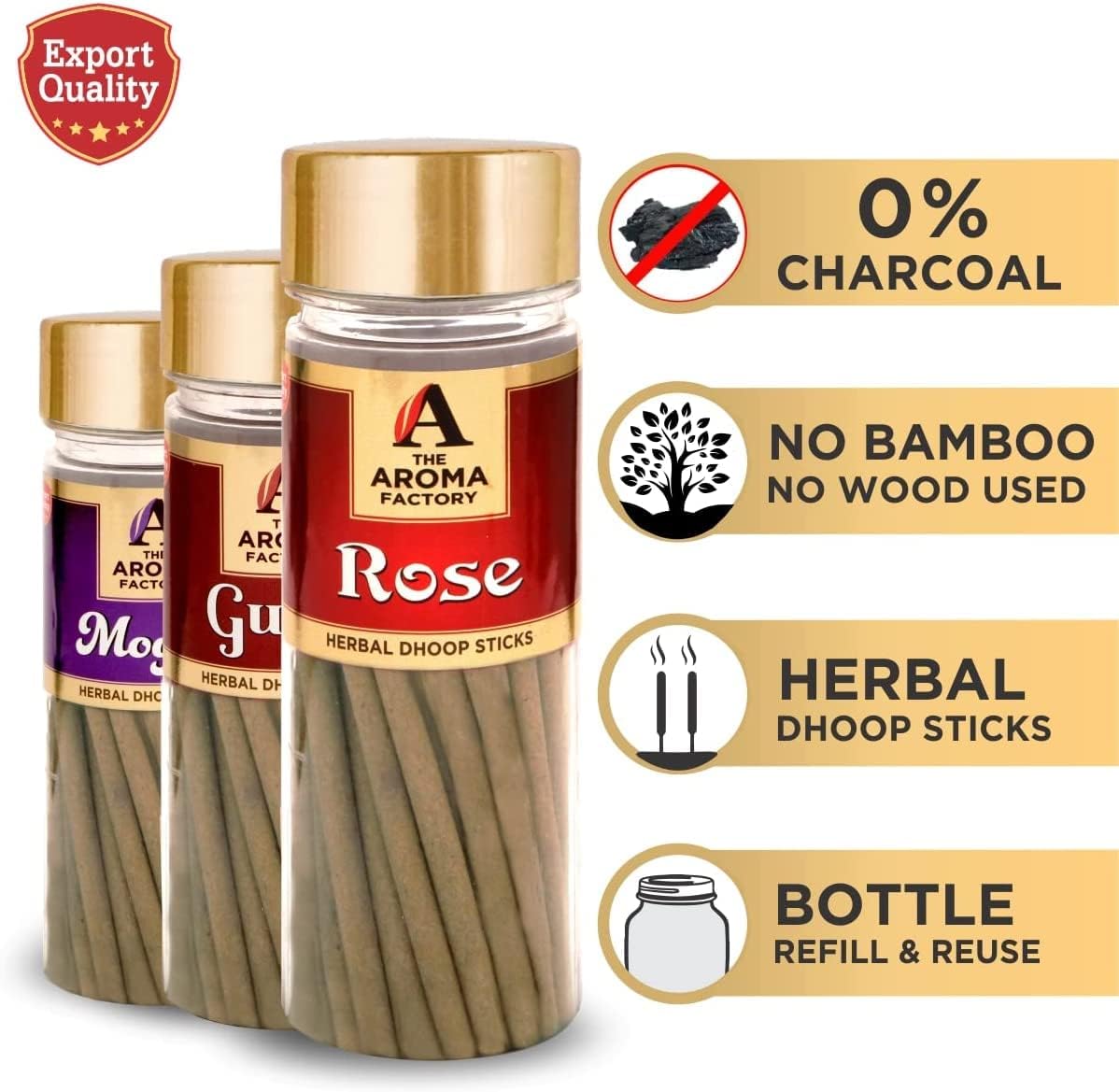 The Aroma Factory Organic Incense Sticks 5 in 1 Set