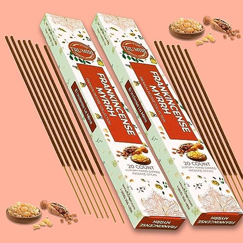 Frankincense and Myrrh Incense Sticks - 40 Sticks in Dual Pack