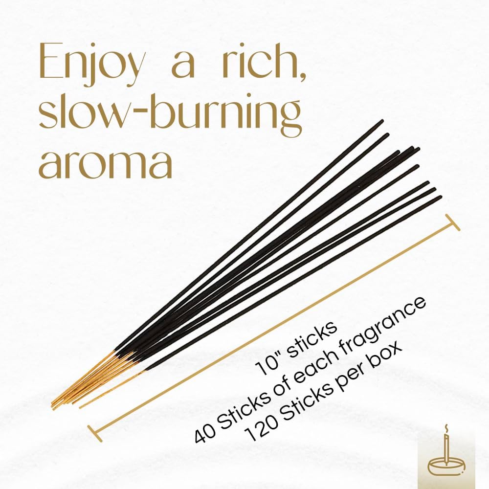 Gonesh Top 3 Extra Rich Incense Sticks 120 Pack