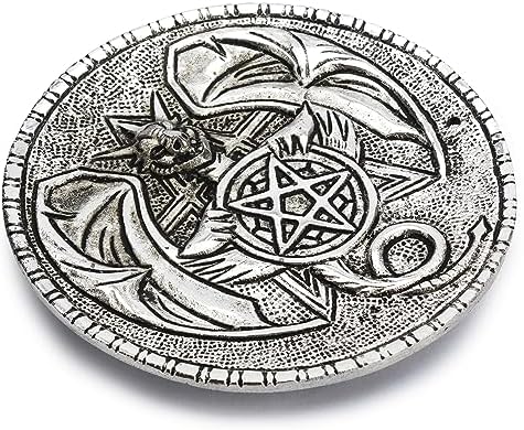 Ajuny Aluminum Round Incense Holder Burner
