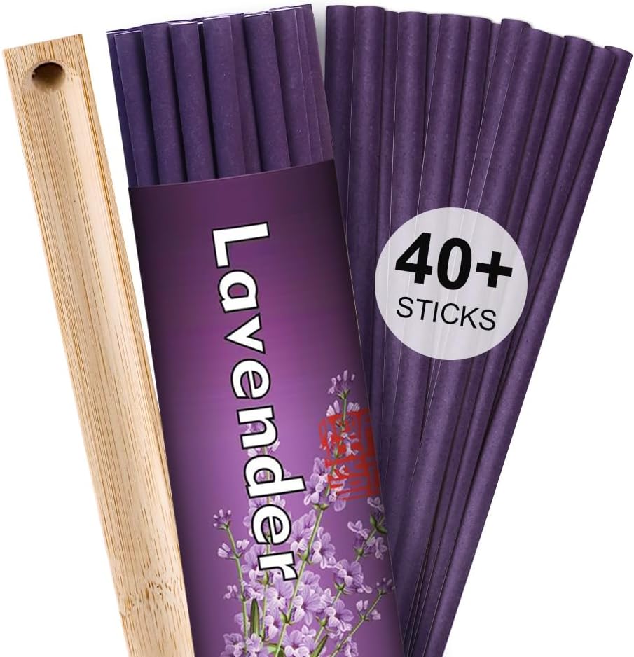 Thick Incense Sticks 120 Minutes Lavender Scented