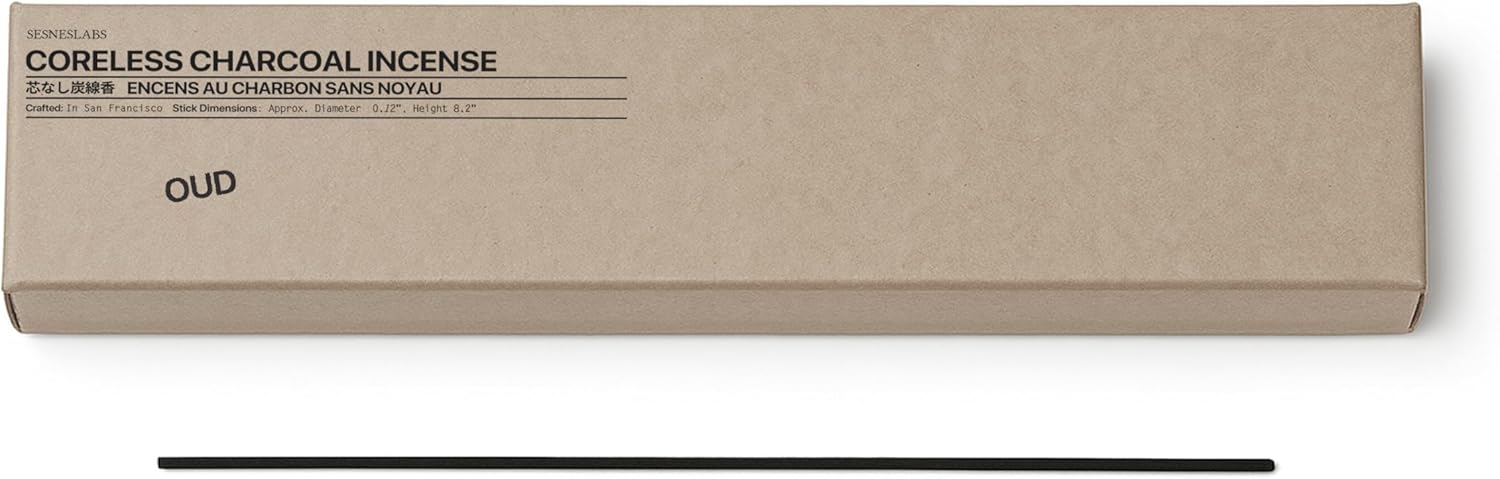 Oud Coreless Incense Sticks 20-Pack 1 Hour Burn