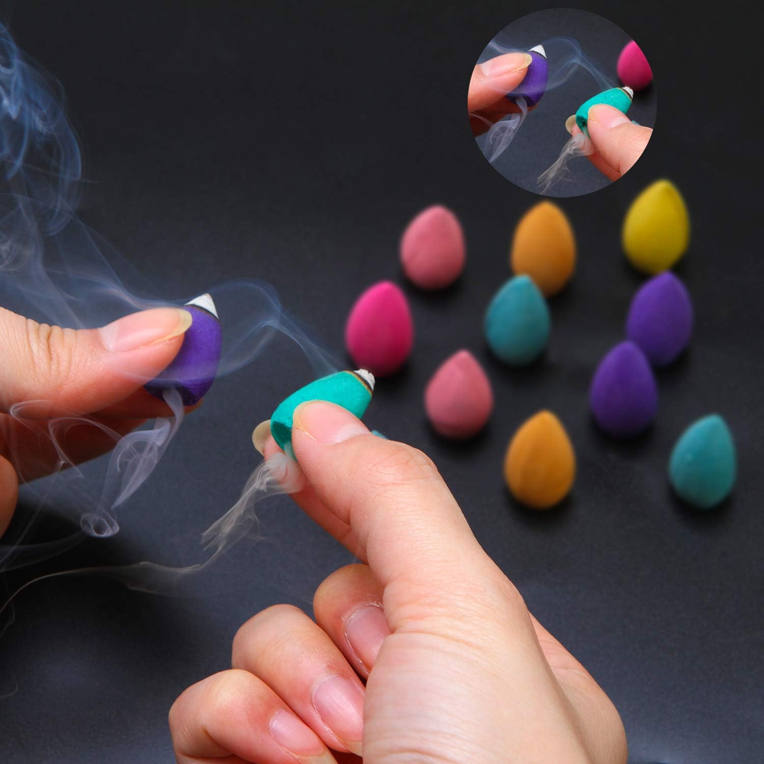 Aneco 180 Backflow Incense Cones 10 Mixed Natural Scents
