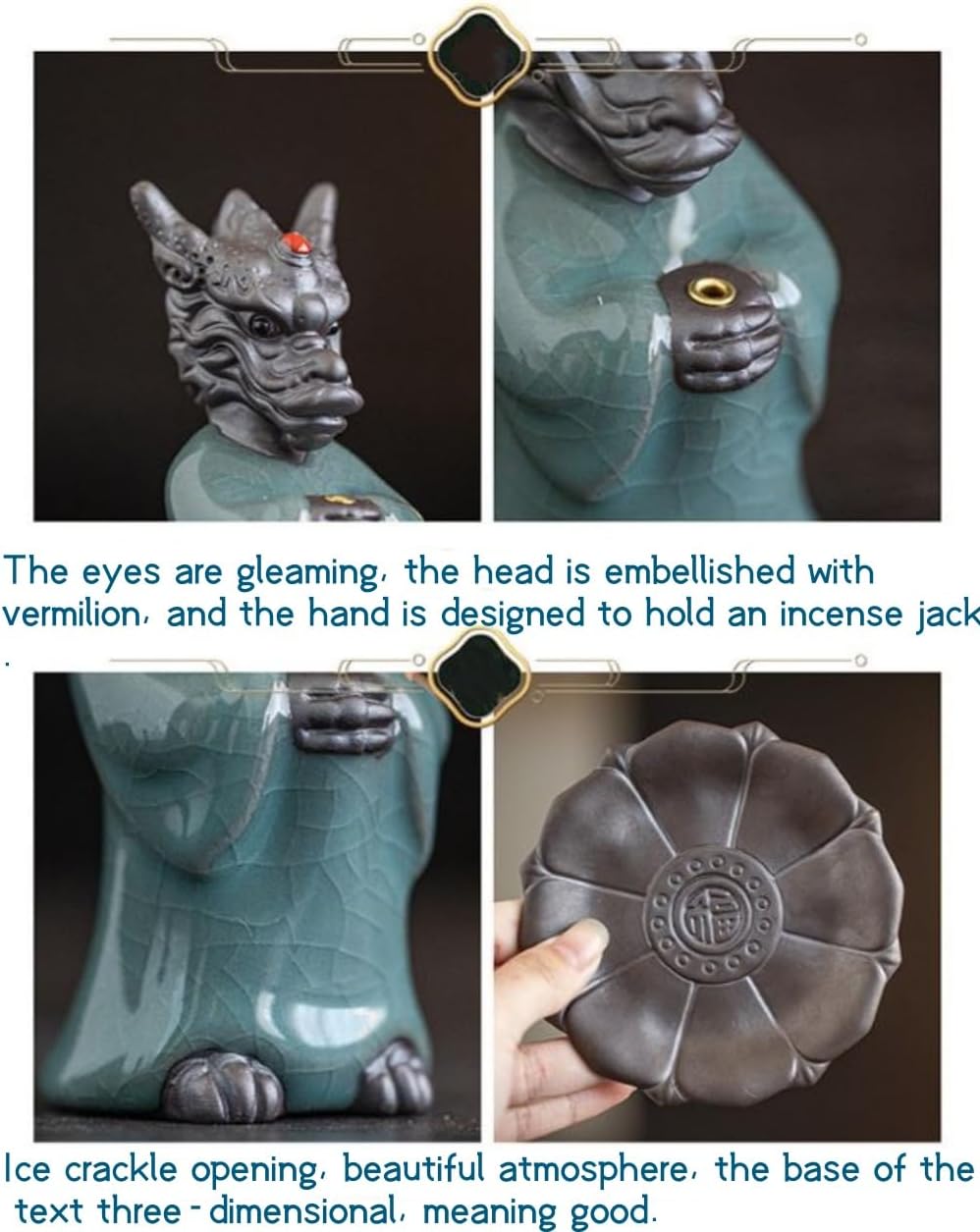 Lucky Dragon Incense Holder with 30 Sticks