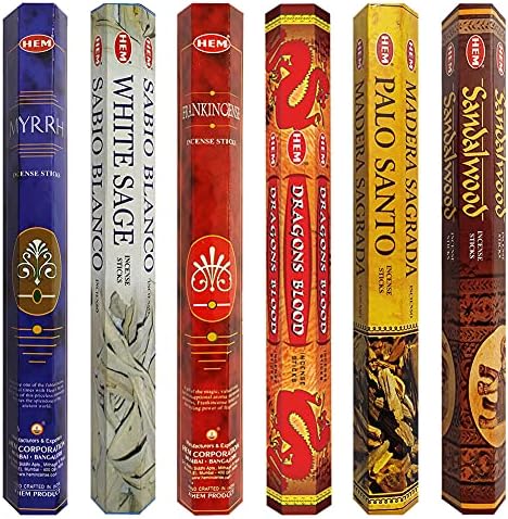 Hem Incense Sticks Variety Pack with Holder