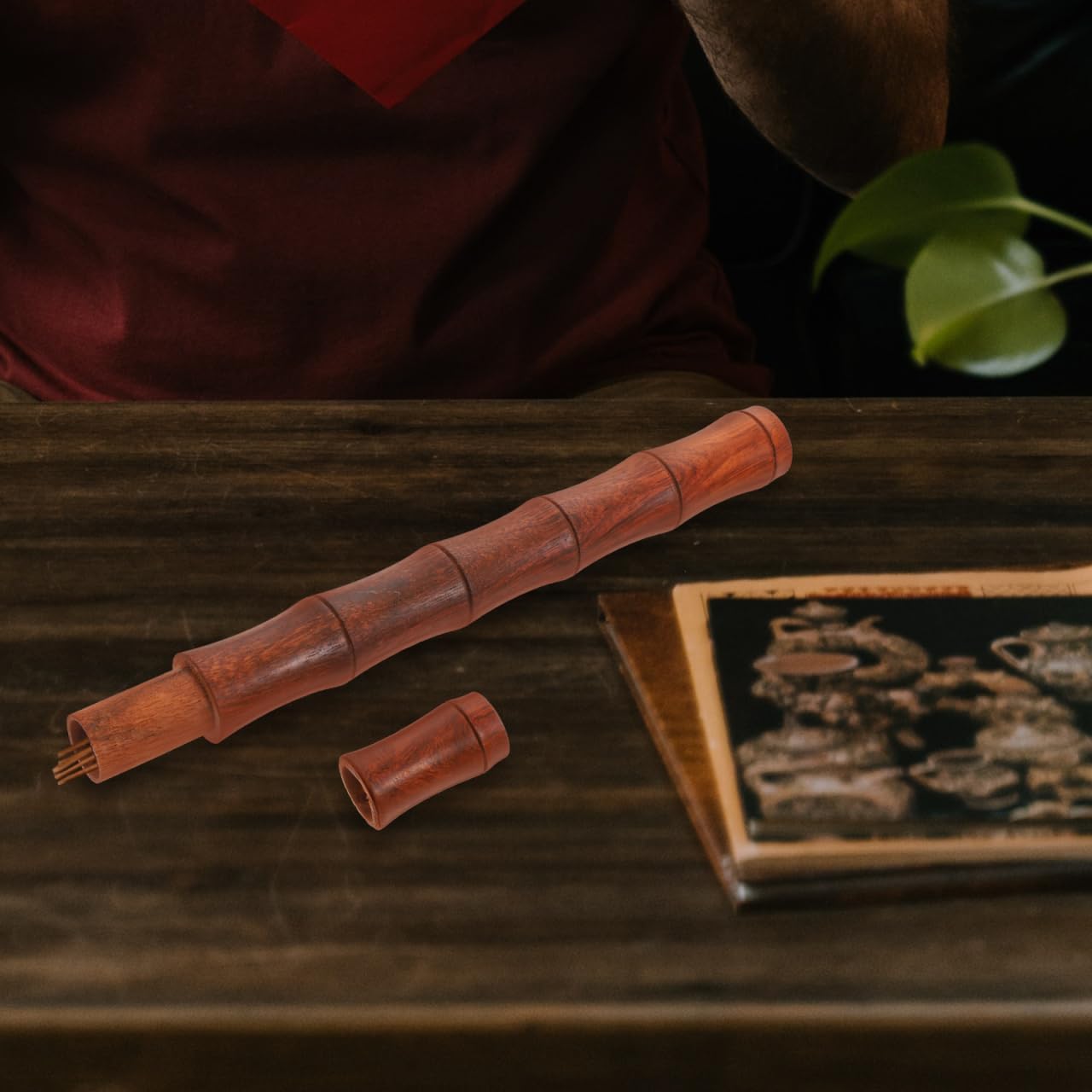 Healifty 3 Pcs Bamboo Agarwood Incense Holder Set
