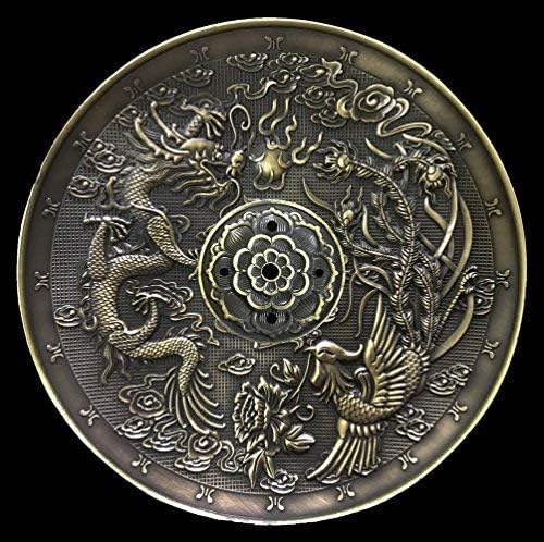 OTOFY Tibetan Buddha Incense Burner Holder with Gourd