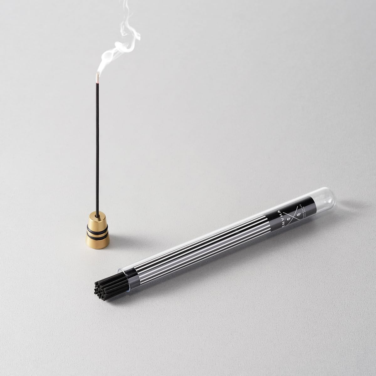 Japanese Incense Sticks with Brass Holder - Lavender Night Series 30 Sticks
