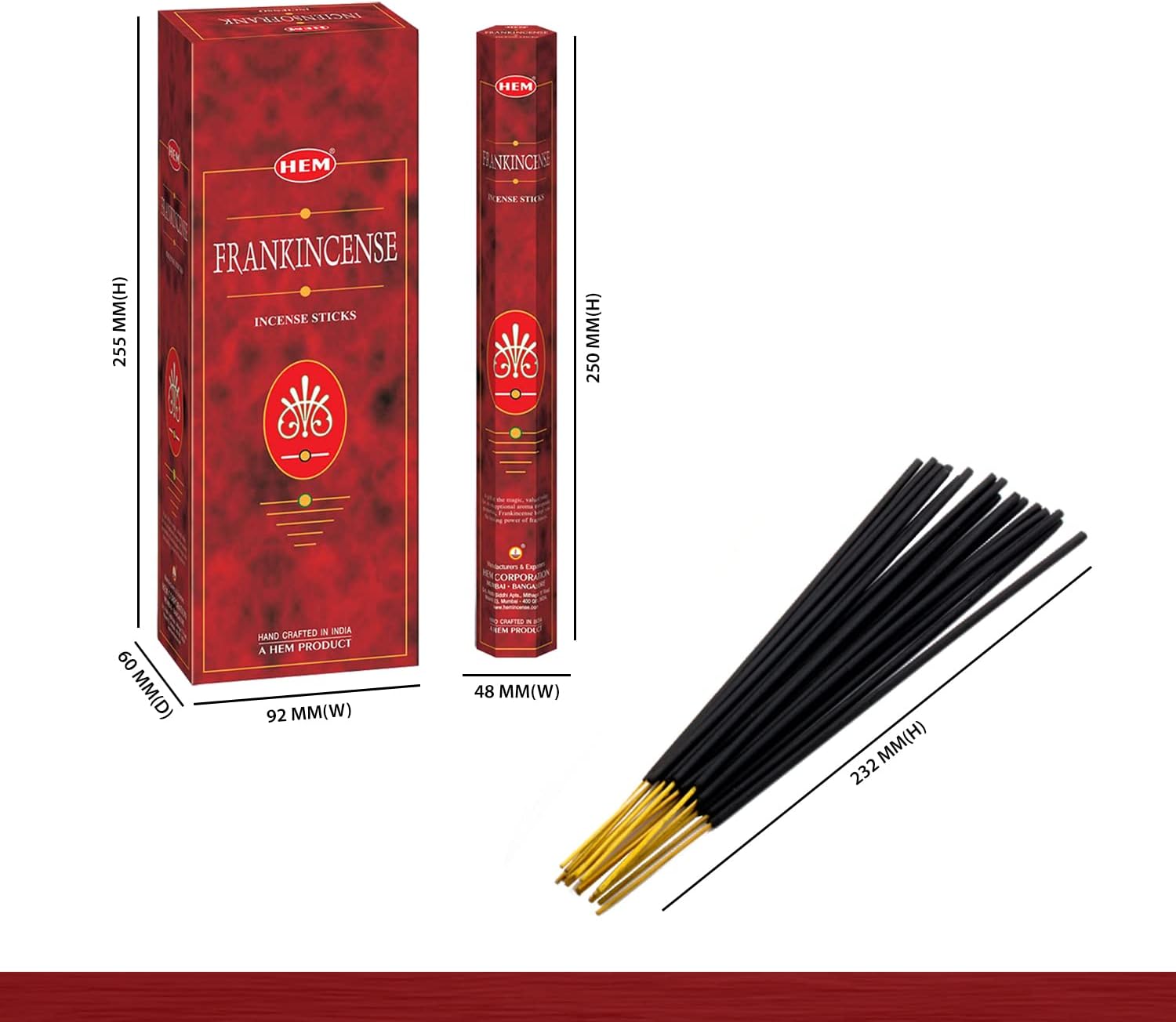 HEM Frankincense Incense 6 Packs 120 Sticks