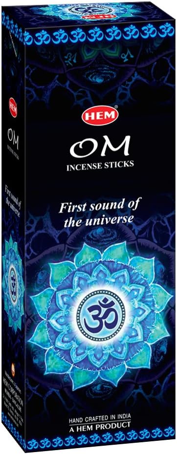 Hem OM Incense Sticks 120 Sticks 6 Boxes 9 Inches