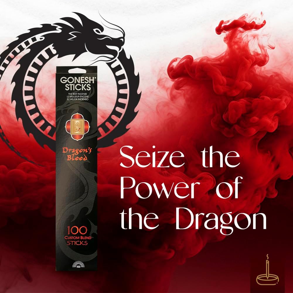Gonesh Custom Blend Incense Sticks Dragon Blood 100 Count