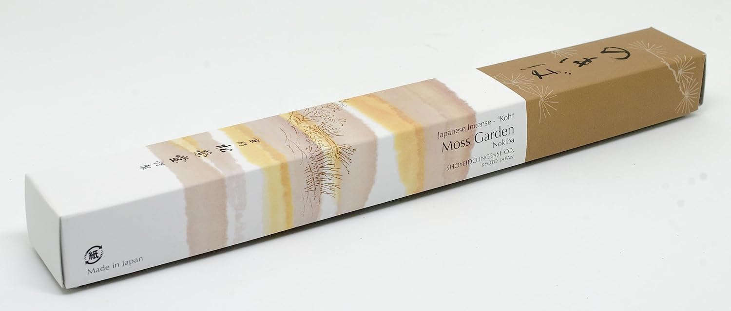 Shoyeido Moss Garden Incense 80 Sticks Nokiba