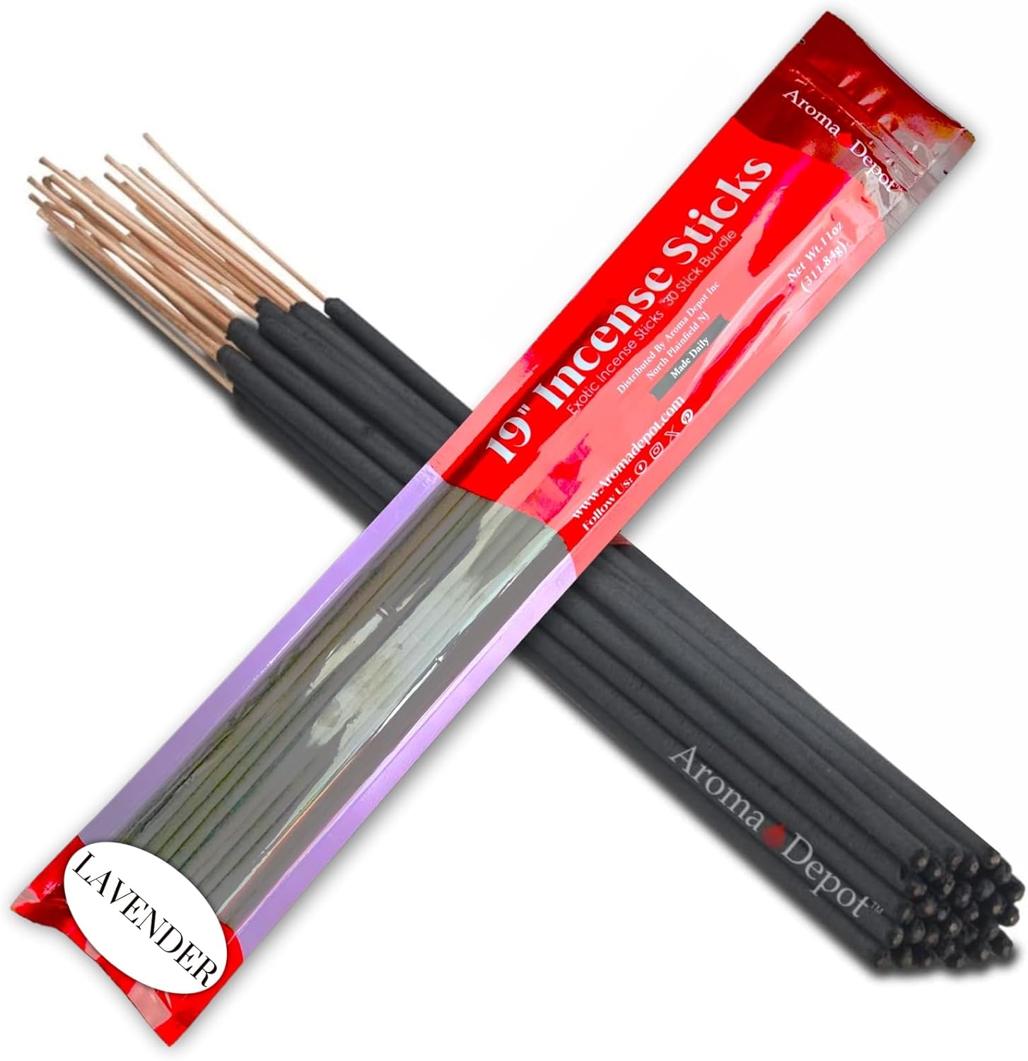 Aroma Depot Lavender Incense Sticks 19 Jumbo Bundle