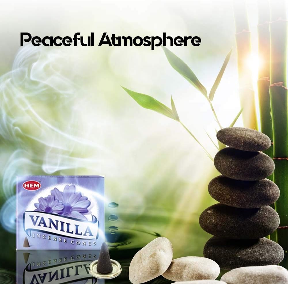 HEM Vanilla Incense Case of 12 Boxes 10 Cones Each