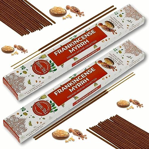 Frankincense and Myrrh Incense Sticks - 40 Sticks in Dual Pack