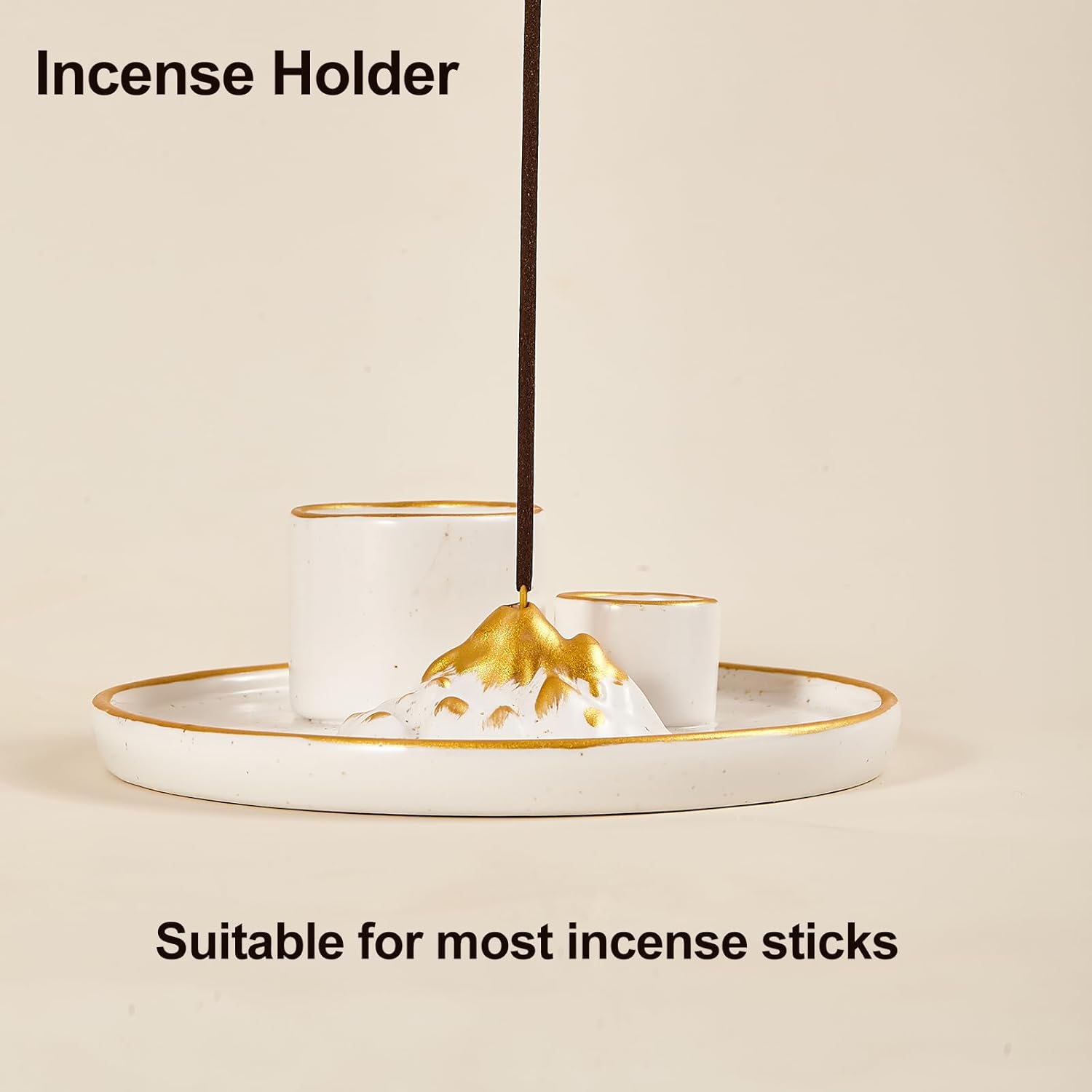 5 in 1 Incense Holder with Candle and Ash Catcher