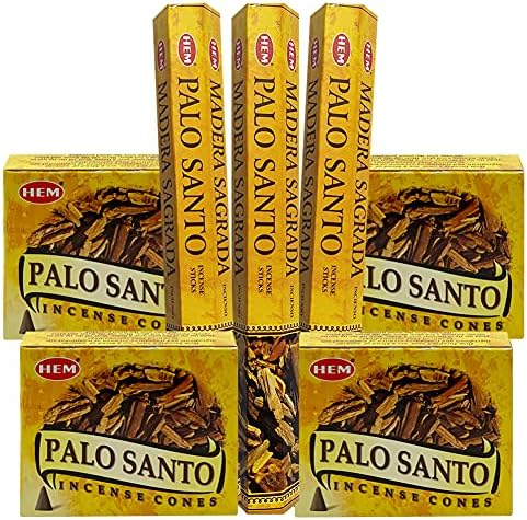TRUMIRI Palo Santo Incense Sticks and Cones Bundle with Burner Holder