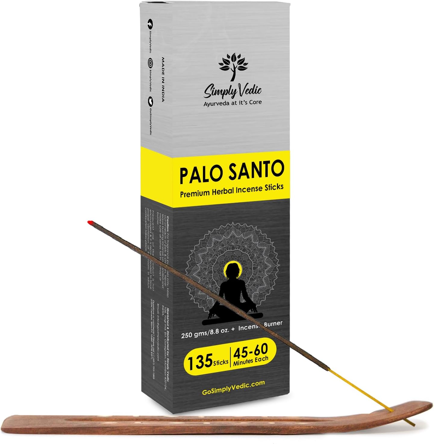 Simply Vedic Palo Santo Incense Sticks 250g Pack