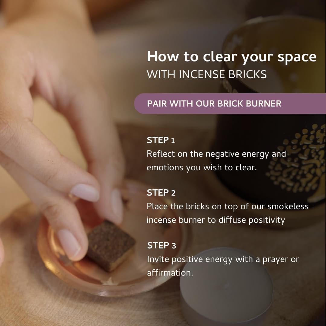 Palo Santo Lavender Smokeless Incense Bricks Refill