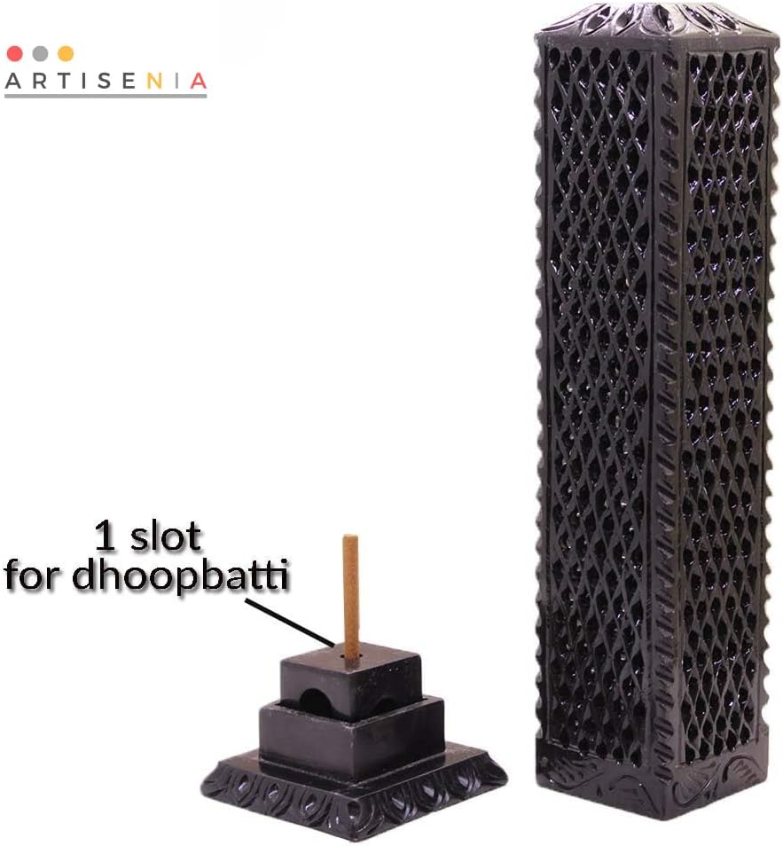 Handmade Soapstone Incense Stick Tower Holder