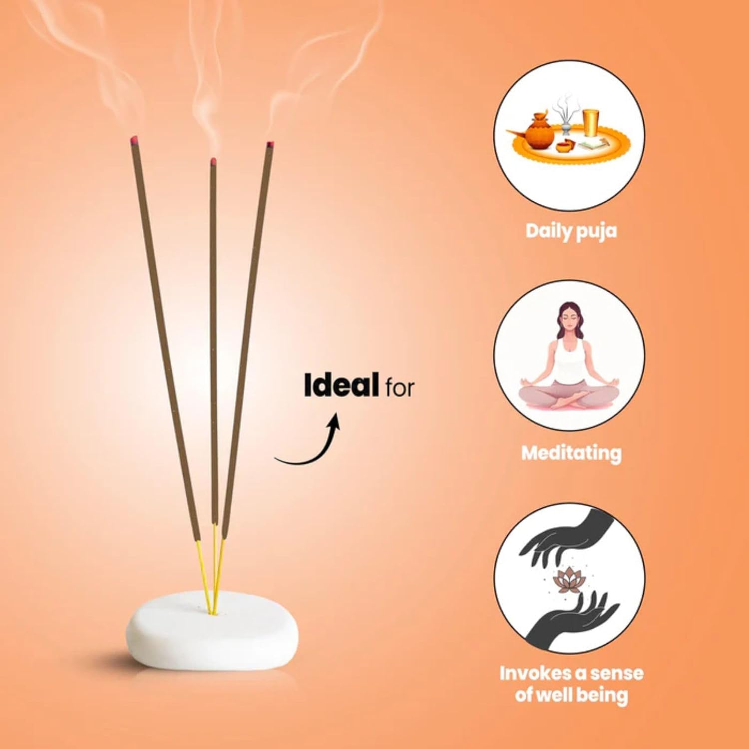 Hashcart Lavender Incense Sticks 120g With Holder