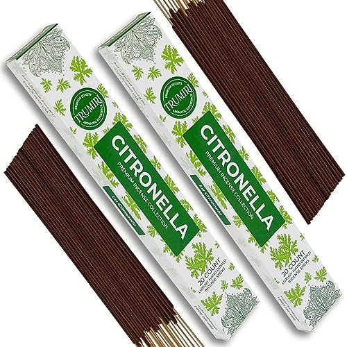 Citronella Incense Sticks for Outdoor Use - 40 Pieces Dual Pack