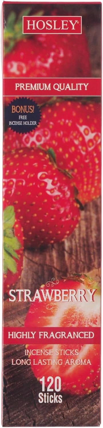 Hosley 120 Pack Strawberry Incense Sticks