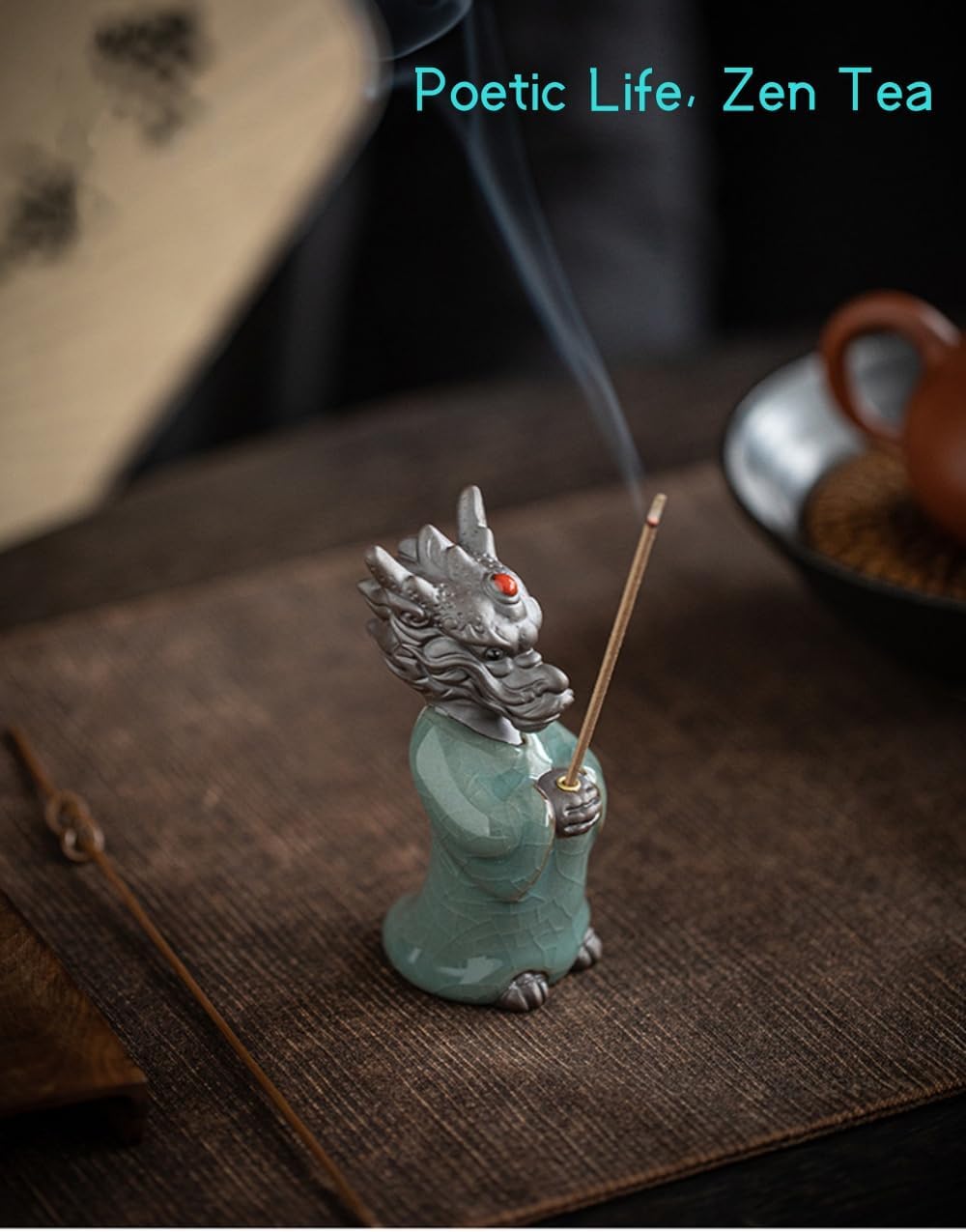 Lucky Dragon Incense Holder with 30 Sticks