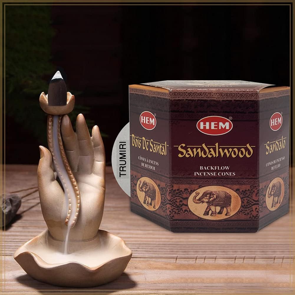Sandalwood Backflow Incense Cones for Aromatic Waterfall