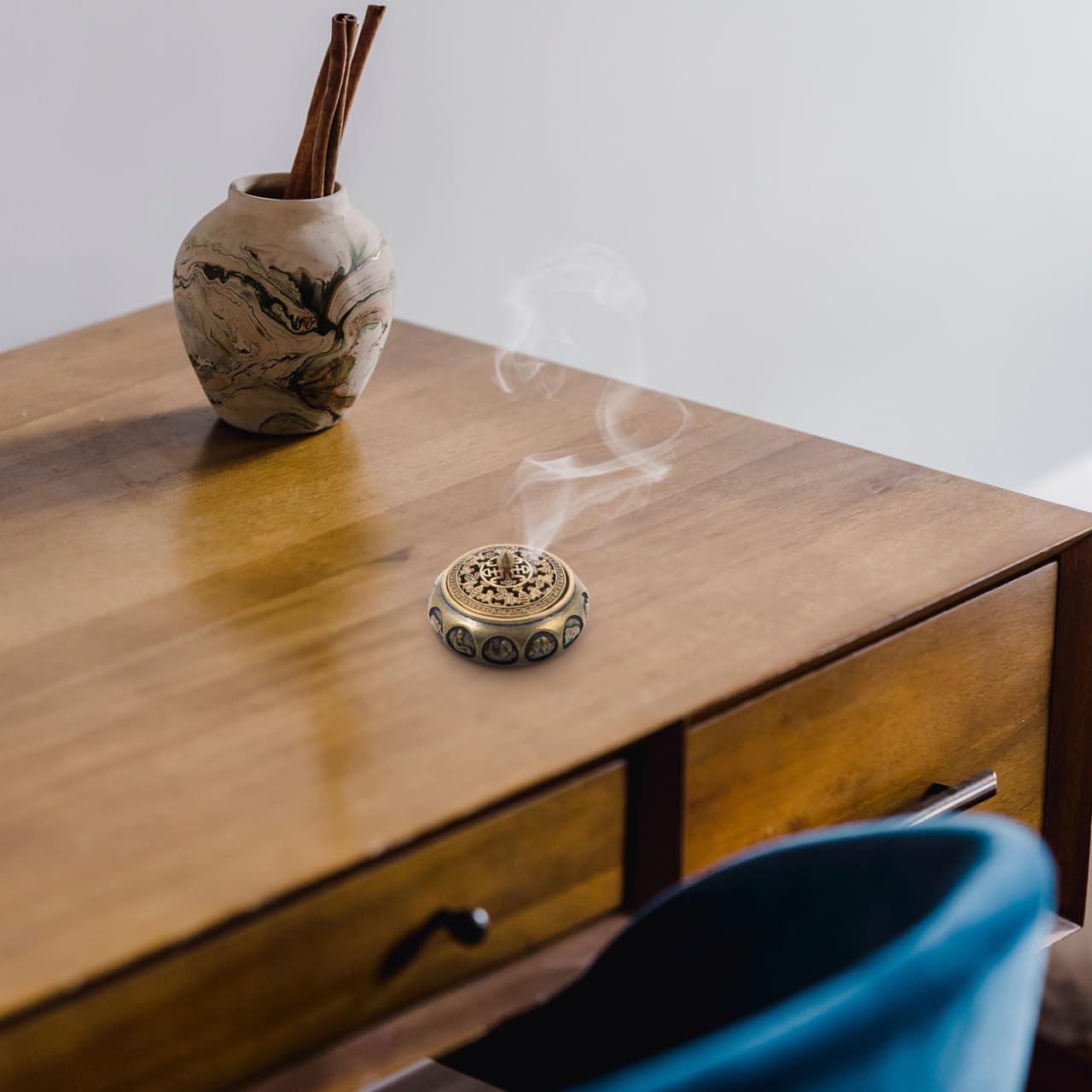 CIMAXIC Brass Chinese Zodiac Incense Burner - Decor and Aromatherapy