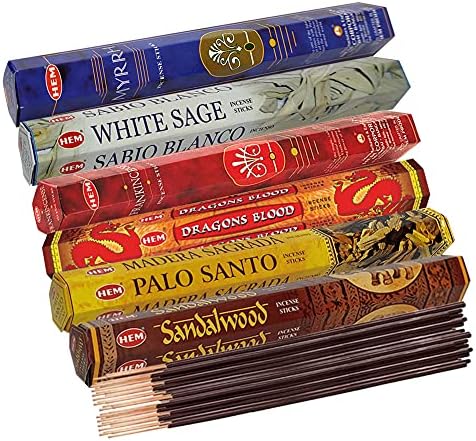 Hem Incense Sticks Variety Pack with Holder