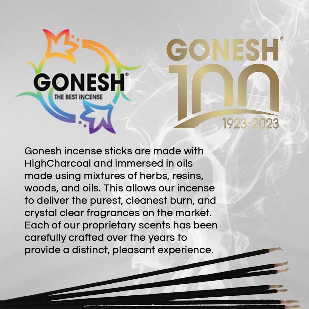 Gonesh Classic Collection 10 Inch Slow Burn Incense Sticks - No 4 100 Pack