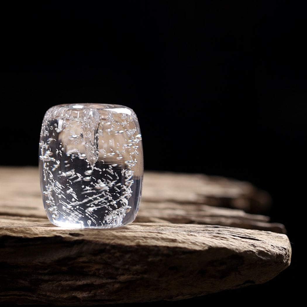 Clear Artificial Crystal Incense Stick Holder with Bubbles Design