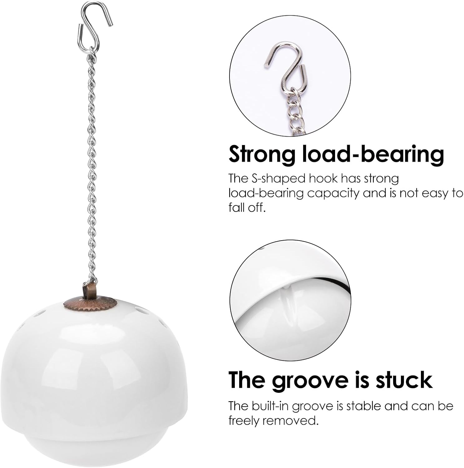 Ceramic Hanging Incense Burner - Automatic Rotating