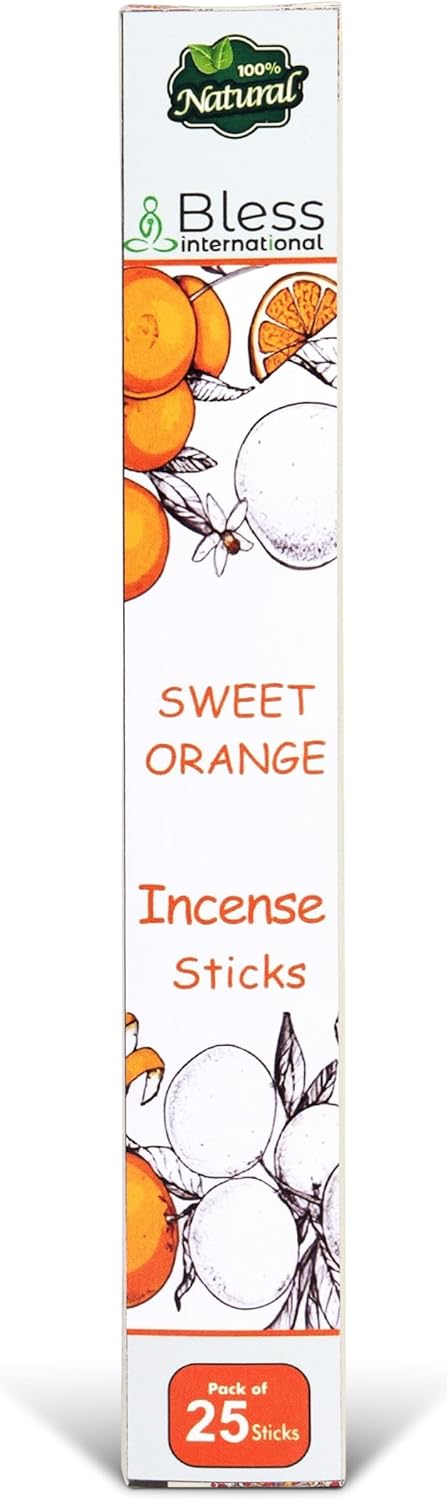 Bless International Sweet Orange Natural Incense Sticks 25 Count