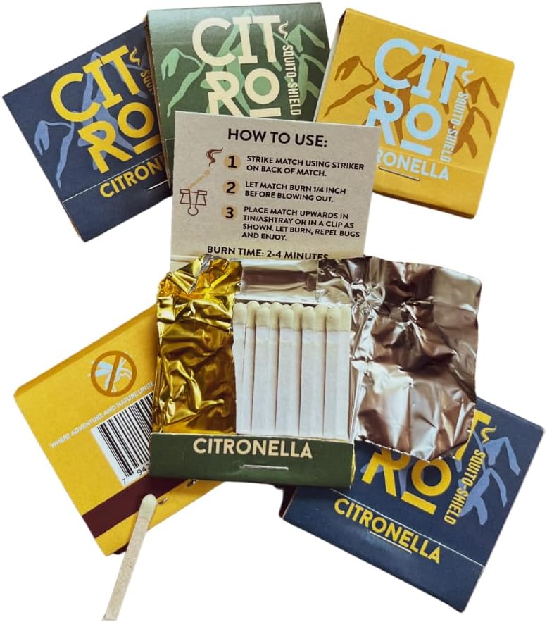 Citro Citronella Scented Matches - Outdoor Use