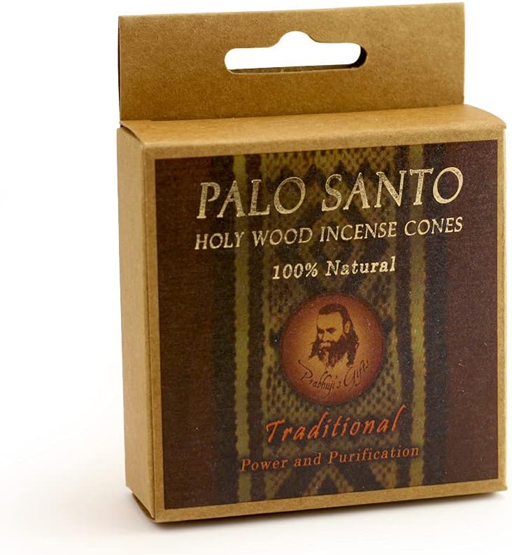 Prabhujis Gifts Palo Santo Incense Cones - 6 Pack