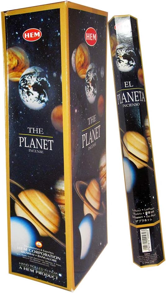 HEM Planet Box of Six 20 Gram Incense Tubes