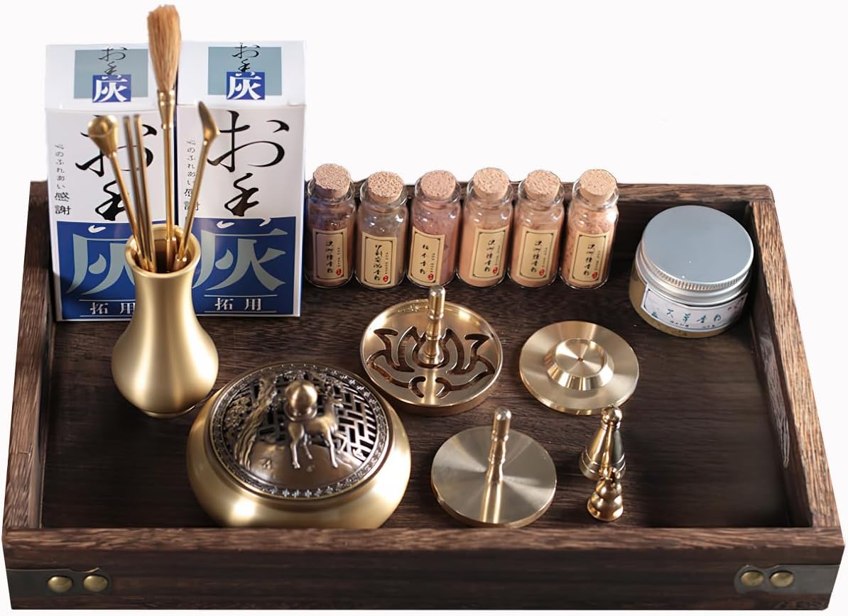 Brass Incense Burner Kit for Yoga Meditation